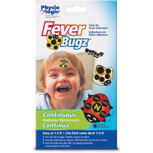 Physio Logic Fever-Friendz Stick-On Thermometer Fever Indicators for Kids 1 count